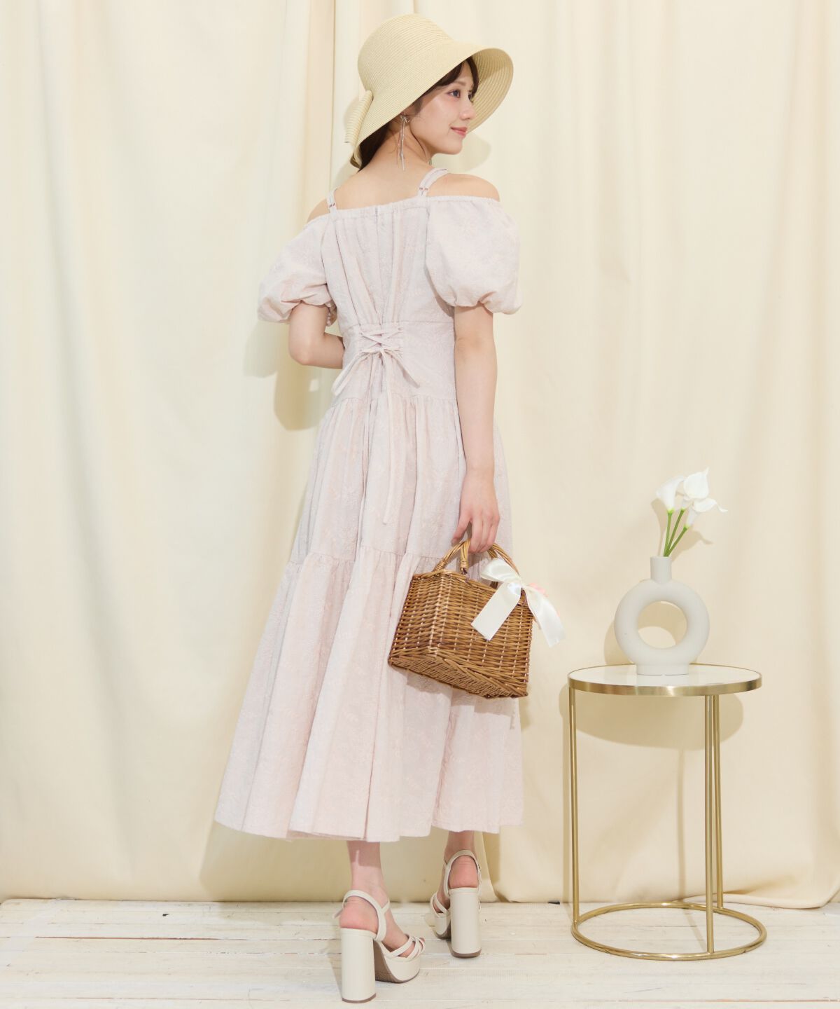 WILLSELECTION「2WAYスリーブコットンティアードワンピース」|ワンピース|
