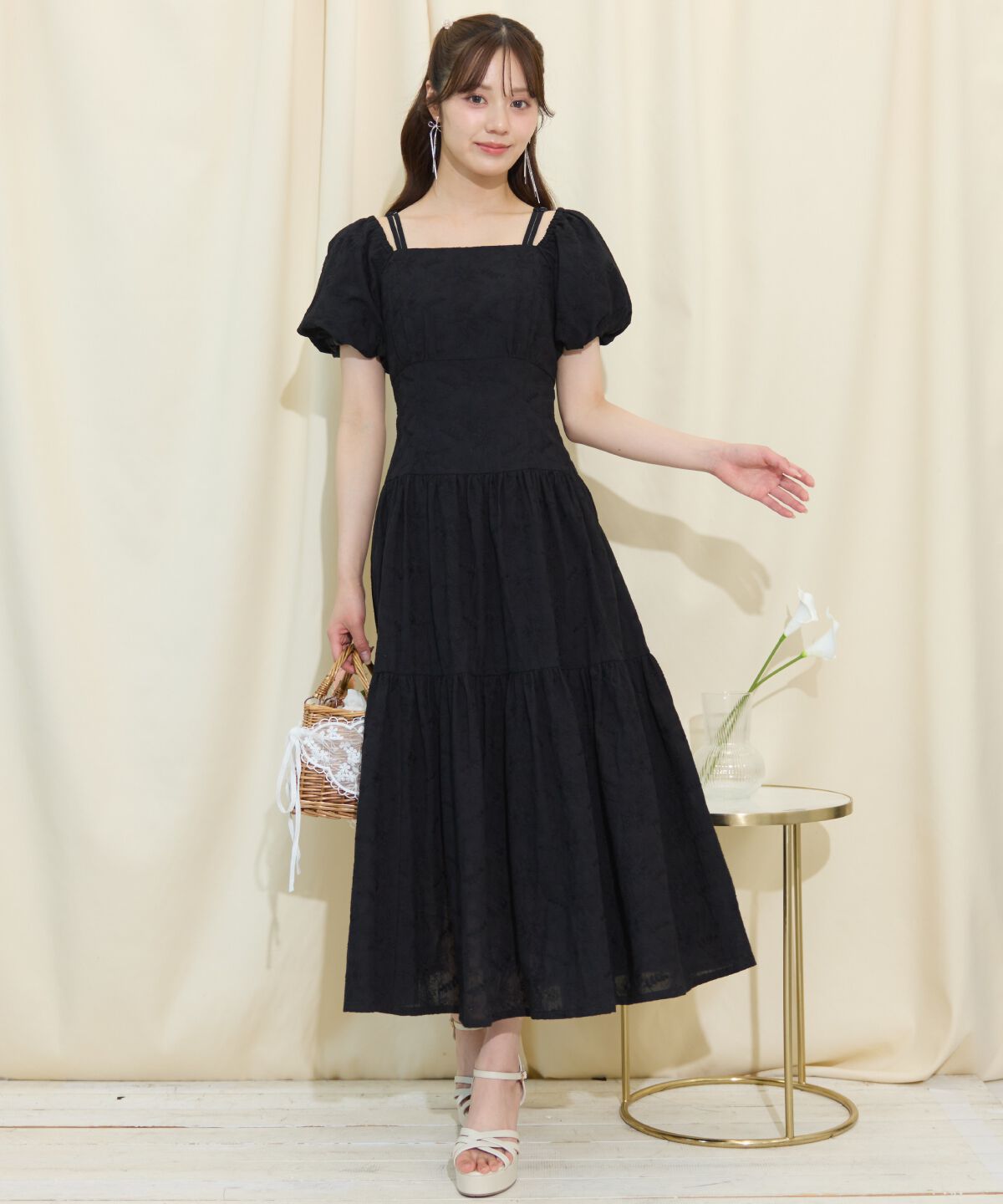 WILLSELECTION「2WAYスリーブコットンティアードワンピース」|ワンピース|
