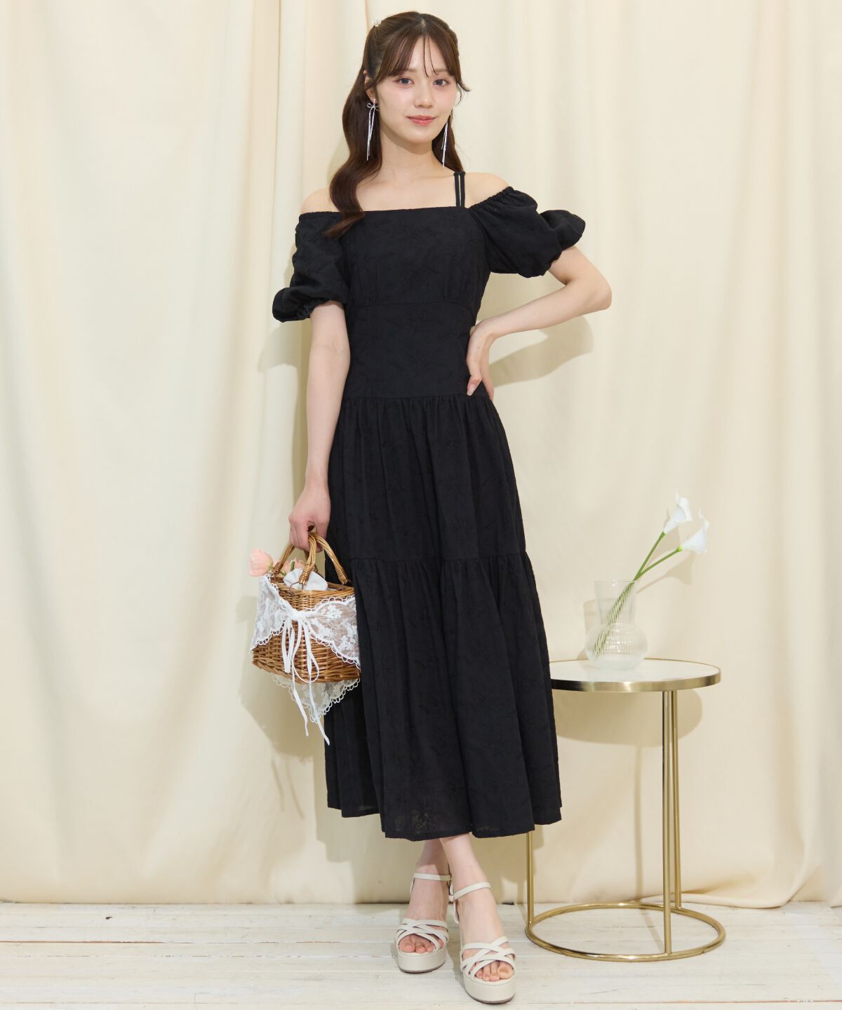 WILLSELECTION「2WAYスリーブコットンティアードワンピース」|ワンピース|