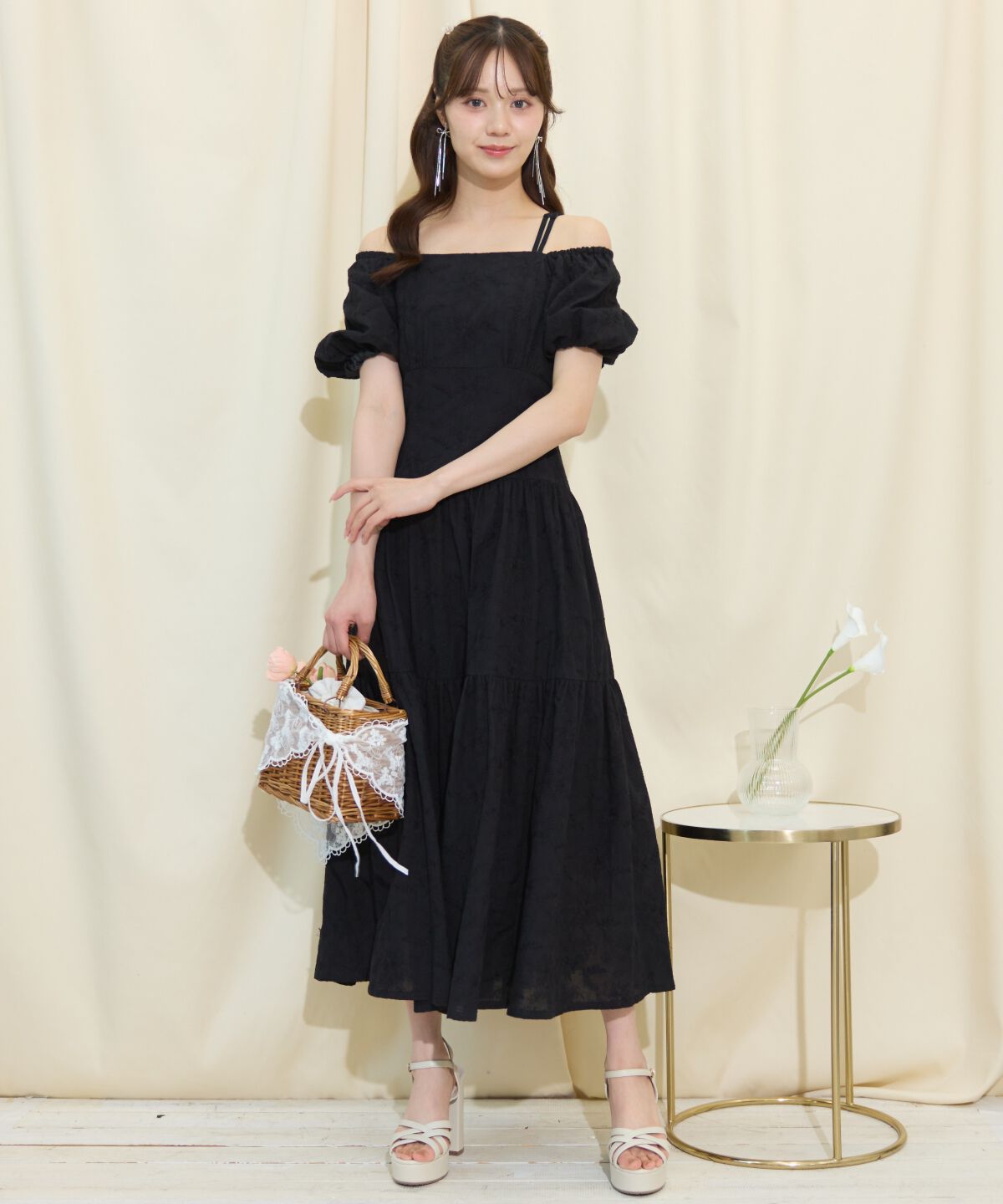 WILLSELECTION「2WAYスリーブコットンティアードワンピース」|ワンピース|