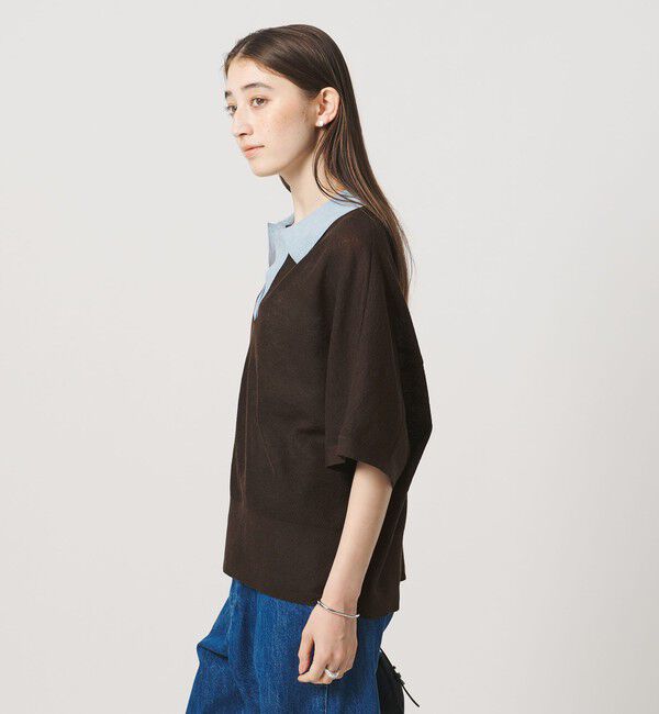 UNITED ARROWS「スキッパー ドルマンスリーブ ニット ‐ウォッシャブル‐」|ニット・セーター|