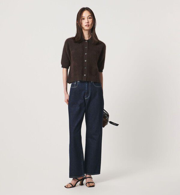 UNITED ARROWS「フォックスカシミヤ オーガンジーコンビ ポロニット」|ニット・セーター|