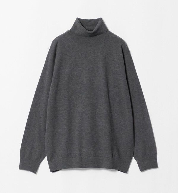 UNITED ARROWS green label relaxing「【WEB限定】JUST fit ハイゲージ ジャケイン タートルネック ニット」|ニット・セーター|