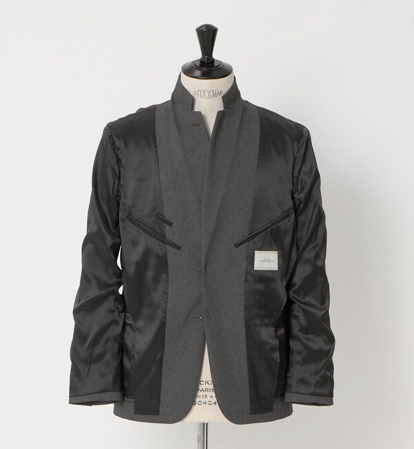 UNITED ARROWS green label relaxing「A+ ポリエステル シャークスキン 2B スタンダード セットアップ ジャケット -ストレッチ-」|テーラードジャケット|