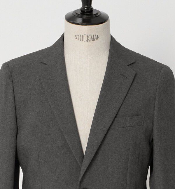 UNITED ARROWS green label relaxing「A+ ポリエステル シャークスキン 2B スタンダード セットアップ ジャケット -ストレッチ-」|テーラードジャケット|