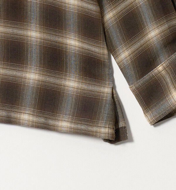 UNITED ARROWS green label relaxing「P/CU/W オンブレ チェック 2フラップポケット シャツ」|シャツ・ブラウス|