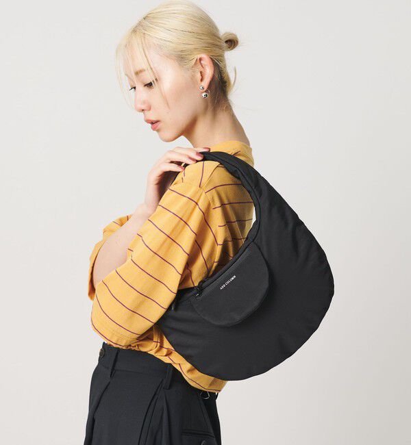 BEAUTY&YOUTH UNITED ARROWS「＜ADD CULUMN＞ナイロン ムーン ショルダーバッグ」|ショルダー・メッセンジャー|BLACK