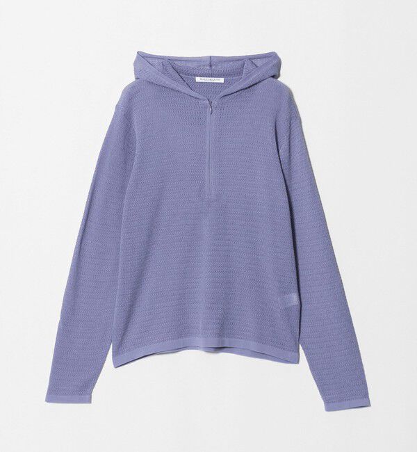 BEAUTY&YOUTH UNITED ARROWS「コットンポリエステル ニットフーディ ウォッシャブル」|ニット・セーター|LILAC