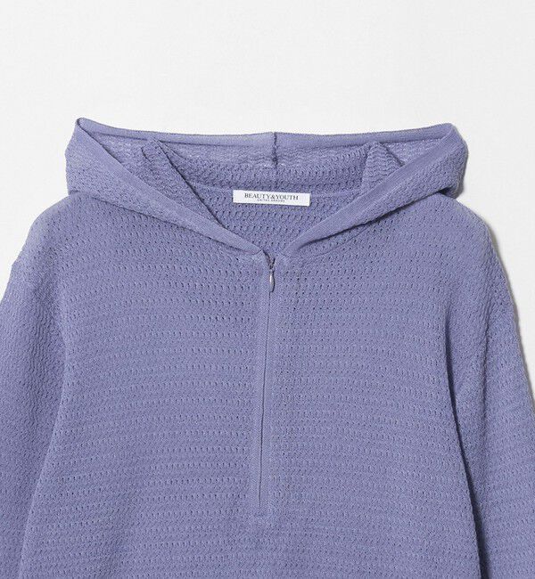BEAUTY&YOUTH UNITED ARROWS「コットンポリエステル ニットフーディ ウォッシャブル」|ニット・セーター|