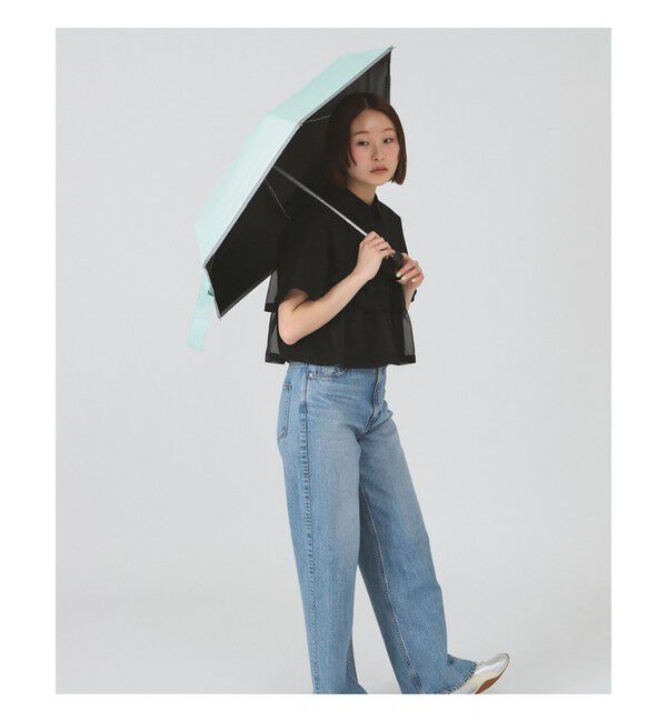 Ray BEAMS 「パイピング 晴雨兼用 折りたたみ傘　　紫外線対策 UVカット 日傘 雨 旅行 レイングッズ」|傘|