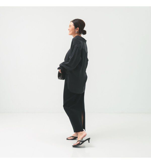 Demi-Luxe BEAMS 「キュプラ Vネック プルオーバーシャツ」|シャツ・ブラウス|