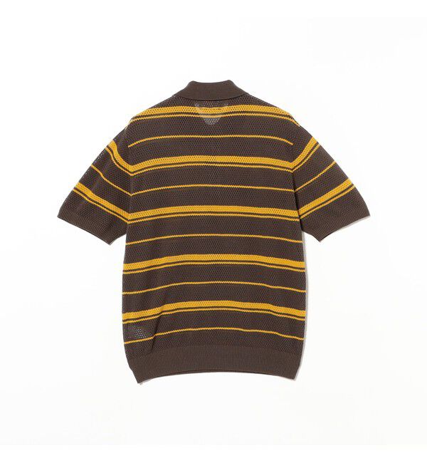 BEAMS PLUS「Mesh Polo Stripe」|ポロシャツ|
