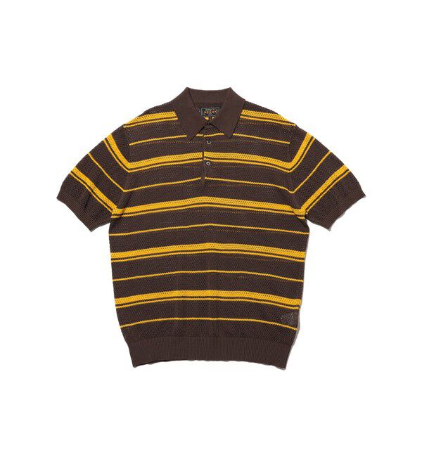BEAMS PLUS「Mesh Polo Stripe」|ポロシャツ|