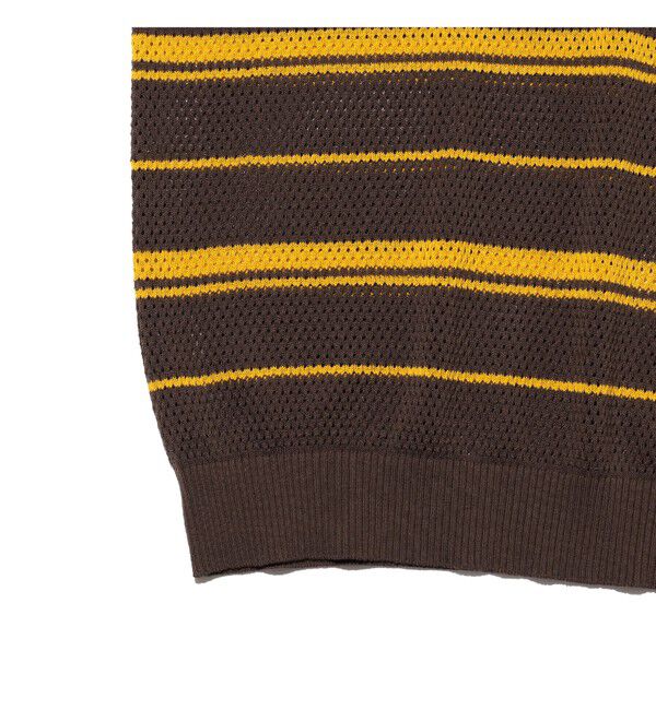 BEAMS PLUS「Mesh Polo Stripe」|ポロシャツ|
