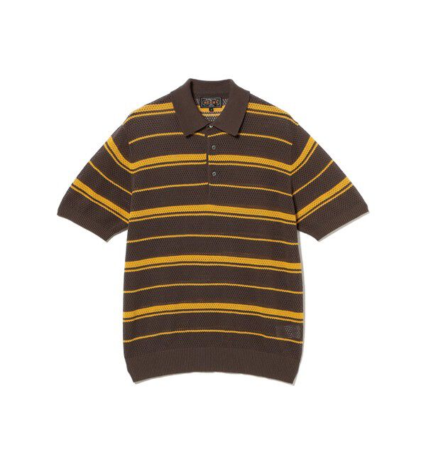 BEAMS PLUS「Mesh Polo Stripe」|ポロシャツ|