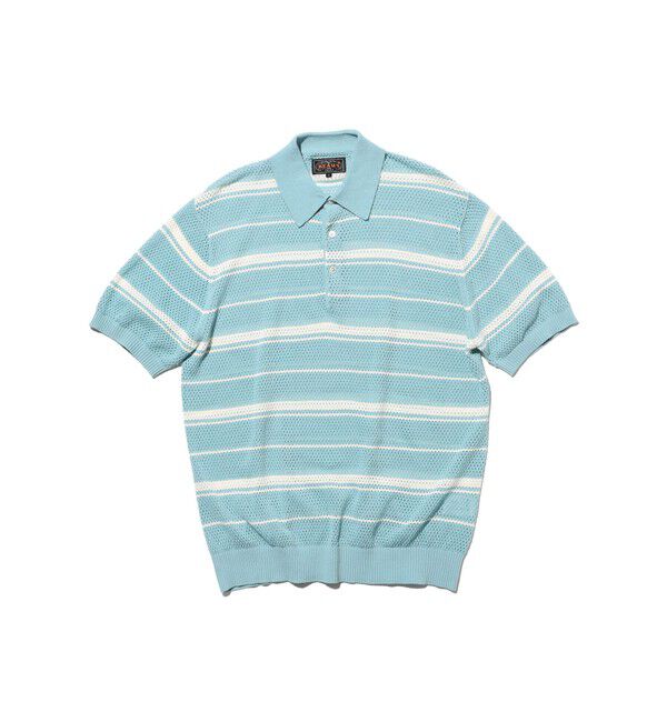 BEAMS PLUS「Mesh Polo Stripe」|ポロシャツ|