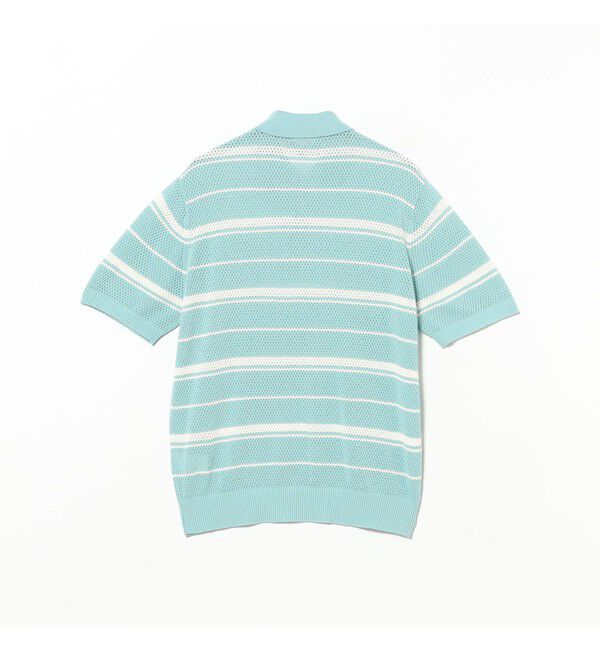 BEAMS PLUS「Mesh Polo Stripe」|ポロシャツ|