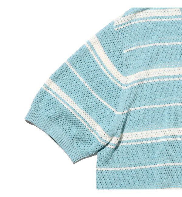 BEAMS PLUS「Mesh Polo Stripe」|ポロシャツ|