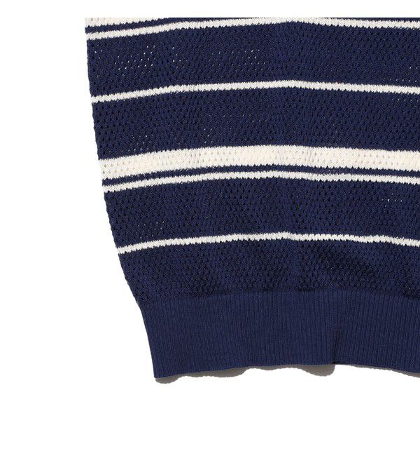 BEAMS PLUS「Mesh Polo Stripe」|ポロシャツ|