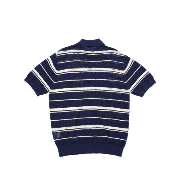 BEAMS PLUS「Mesh Polo Stripe」|ポロシャツ|