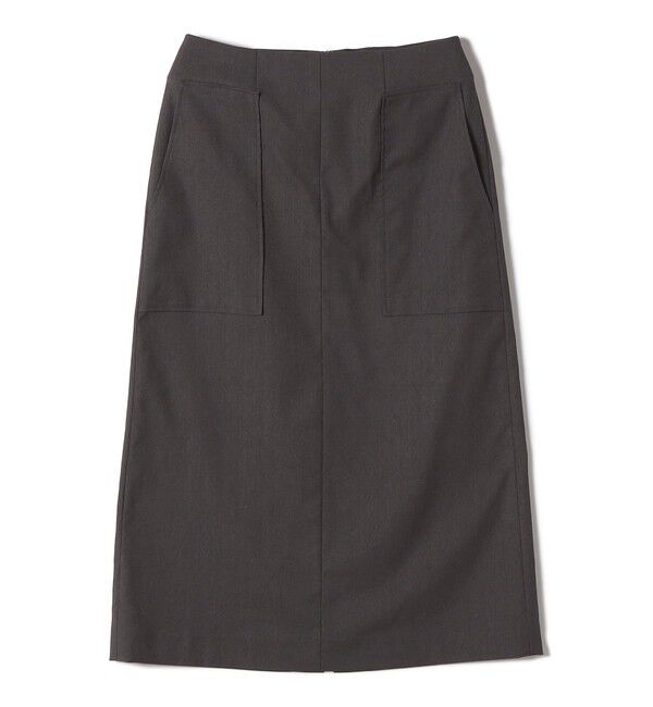 SHIPS for women「〈UVカット・吸水速乾・手洗い可能〉綿麻混 オックス ポケット タイト スカート」|スカート|