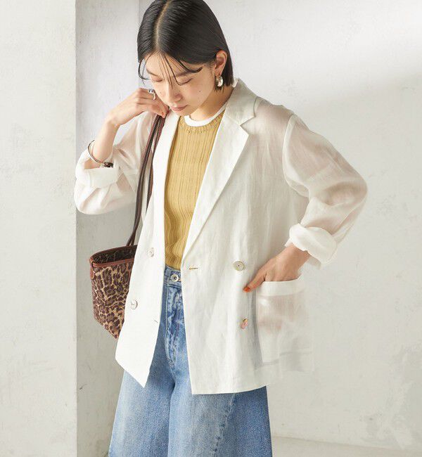 SHIPS for women「〈手洗い可能〉ラミー 4 ジャケット 26SS」|テーラードジャケット|