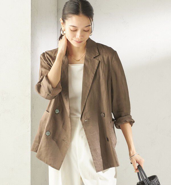 SHIPS for women「〈手洗い可能〉ラミー 4 ジャケット 26SS」|テーラードジャケット|