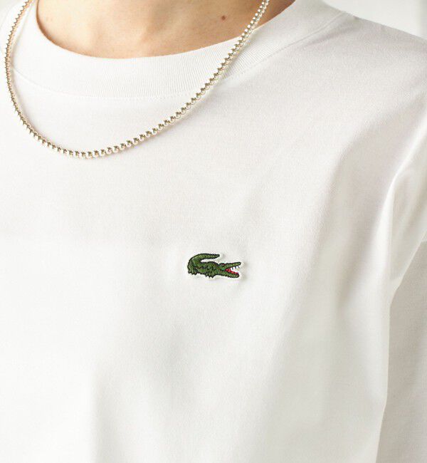 SHIPS for women「【SHIPS別注】LACOSTE:〈手洗い可能〉五分袖 TEE」|Tシャツ・カットソー|
