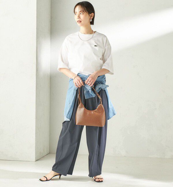 SHIPS for women「【SHIPS別注】LACOSTE:〈手洗い可能〉五分袖 TEE」|Tシャツ・カットソー|