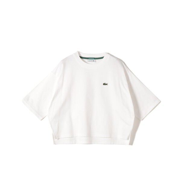 SHIPS for women「【SHIPS別注】LACOSTE:〈手洗い可能〉五分袖 TEE」|Tシャツ・カットソー|
