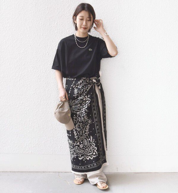 SHIPS for women「【SHIPS別注】LACOSTE:〈手洗い可能〉五分袖 TEE」|Tシャツ・カットソー|