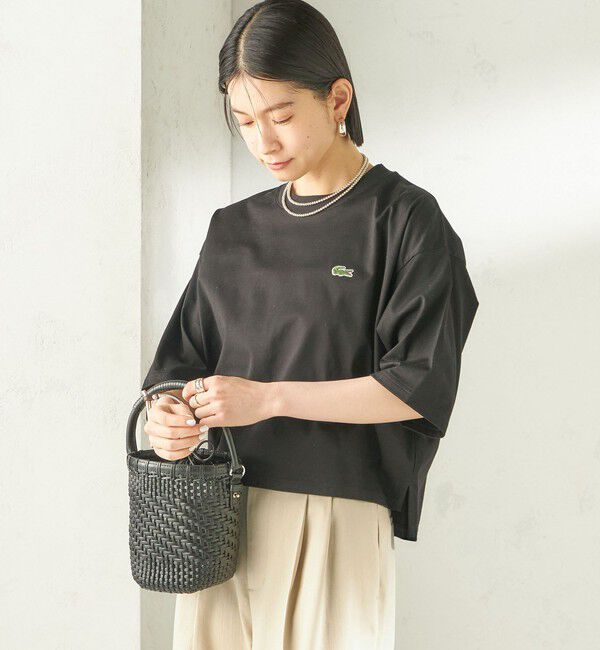 SHIPS for women「【SHIPS別注】LACOSTE:〈手洗い可能〉五分袖 TEE」|Tシャツ・カットソー|