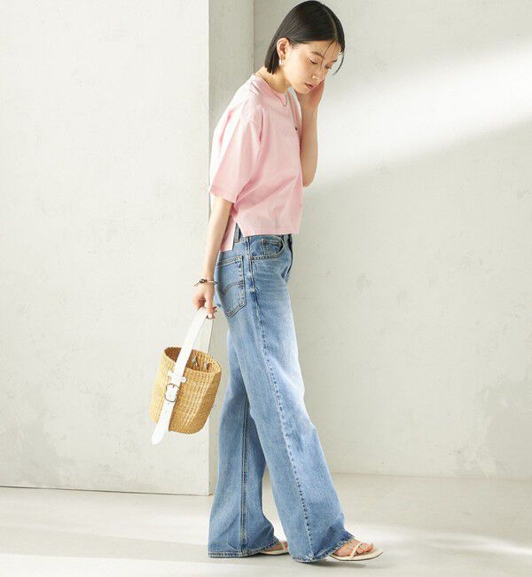 SHIPS for women「【SHIPS別注】LACOSTE:〈手洗い可能〉五分袖 TEE」|Tシャツ・カットソー|