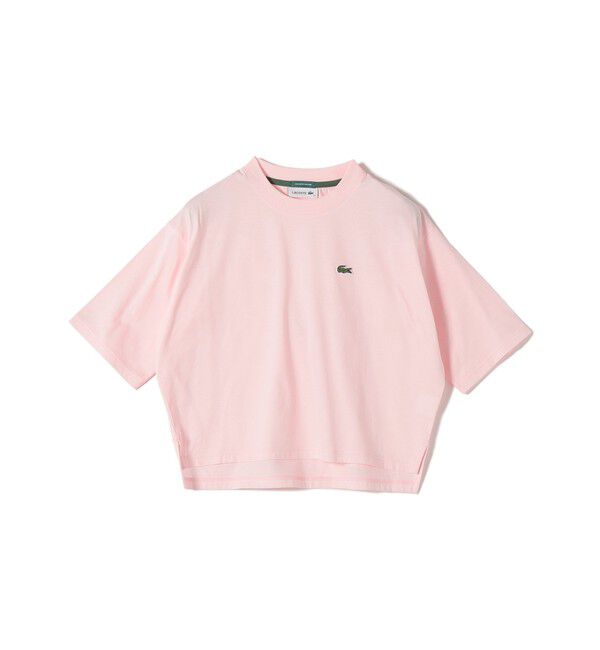 SHIPS for women「【SHIPS別注】LACOSTE:〈手洗い可能〉五分袖 TEE」|Tシャツ・カットソー|