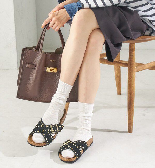 SHIPS for women「【SHIPS EXCLUSIVE】BIRKENSTOCK:SIENA RIVET」|サンダル|ブラック