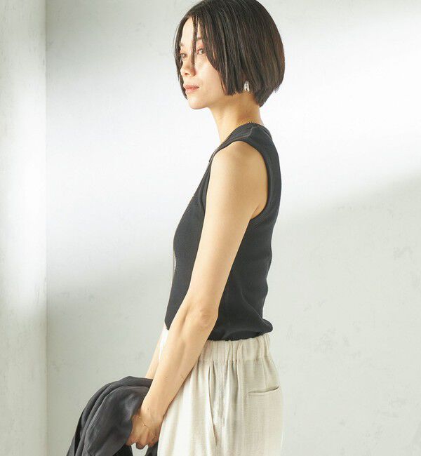 SHIPS for women「〈洗濯機可能〉コットン ベア テレコ リブ タンクトップ」|タンクトップ|