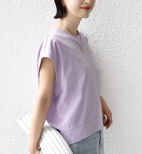 SHIPS for women「〈接触冷感/吸水速乾/洗濯機可能〉ハイゲージ ポンチ コクーン カットソー」|Tシャツ・カットソー|