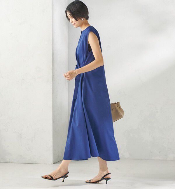 SHIPS for women「〈洗濯機可能〉綿ポリ スキッパー フレア ワンピース」|ワンピース|