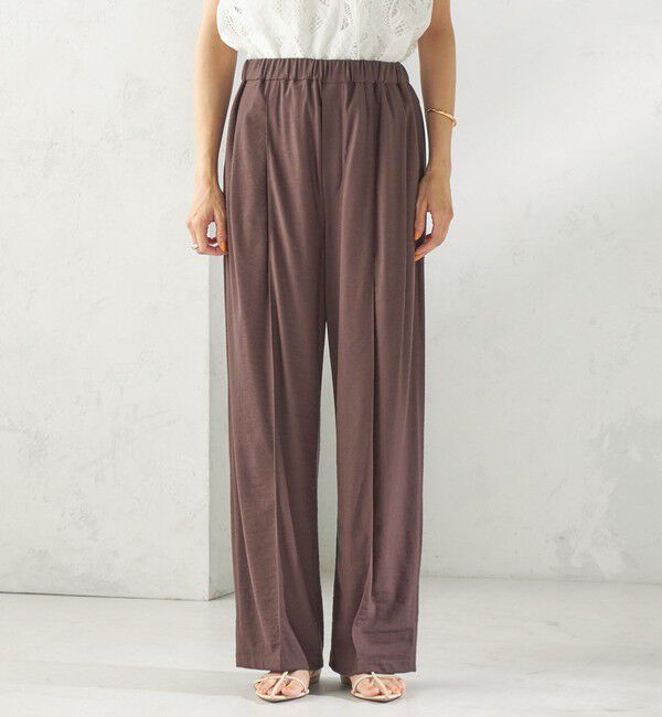 SHIPS for women「〈手洗い可能〉レーヨン ナイロン イージー パンツ」|その他|