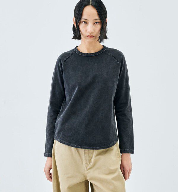 Edition「コットンガーメントダイ ロングスリーブプルオーバー」|Tシャツ・カットソー|