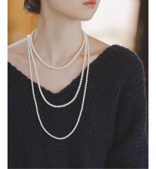 NOBLE「《追加予約》in mood/インムード MULTI PEARL necklace」|ネックレス|