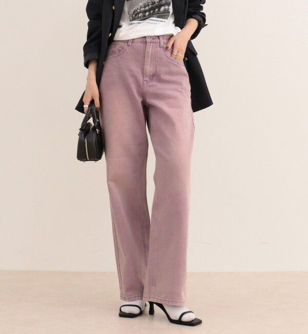 fredy emue「Soft color straight Denim」|デニム|ラベンダー