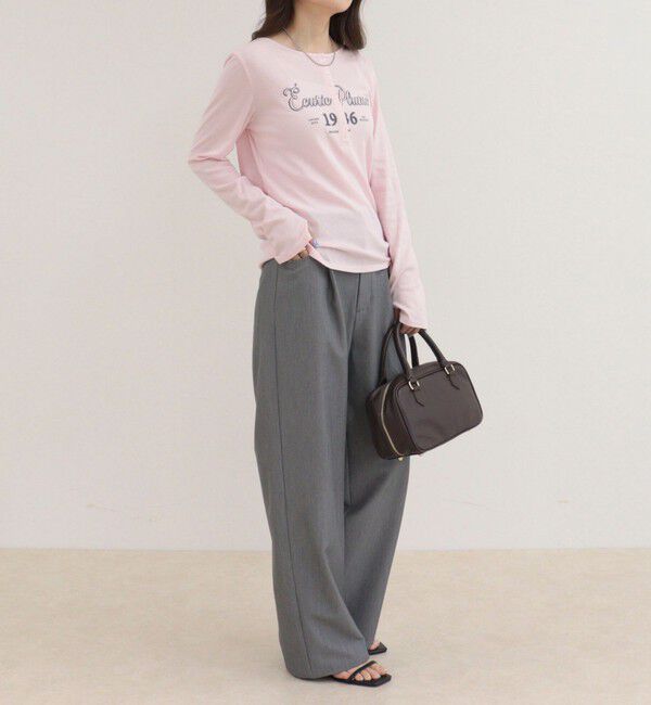 fredy emue「ヘンリーネックグラフィックロンTシャツ」|Tシャツ・カットソー|