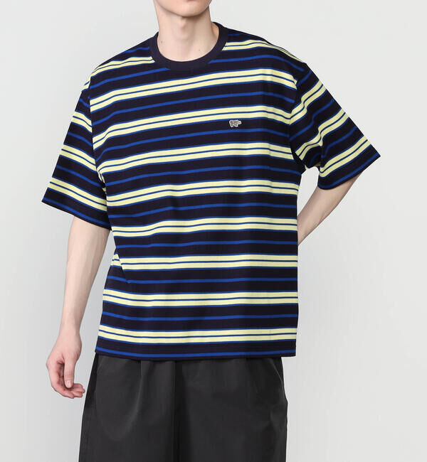  「SCYE BASICS |〈別注〉コットン 鹿の子ボーダーTシャツ MEN」|Tシャツ・カットソー|NAVY系1