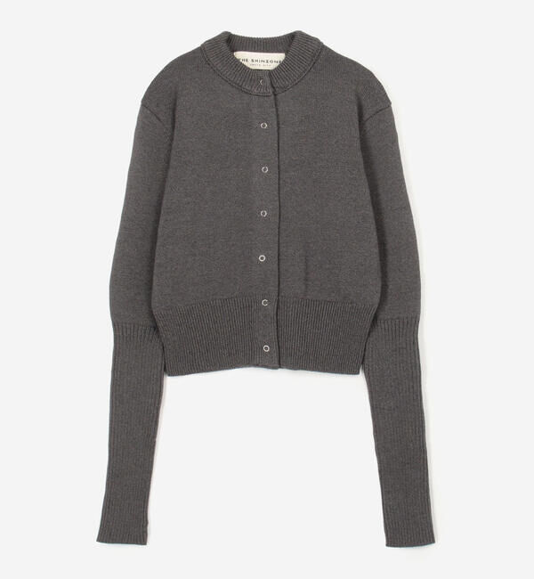  「THE SHINZONE | LONG RIB CARDIGAN WOMEN」|ニット・セーター|GREY