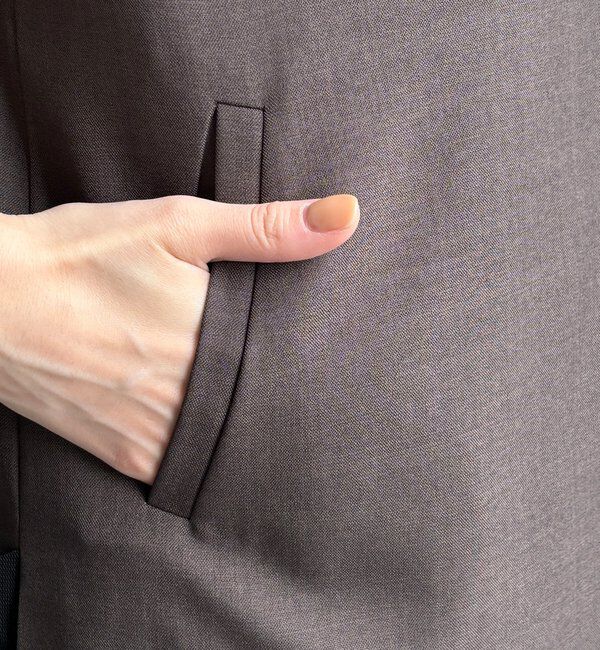  「【WEB限定/セット着用可能】裾チュールベスト」|ベスト・ジレ|