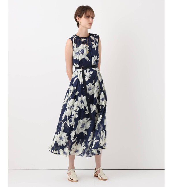 allureville「BIG FLOWER シアードレス」|ワンピース|