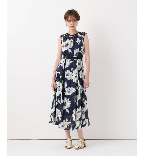 allureville「BIG FLOWER シアードレス」|ワンピース|