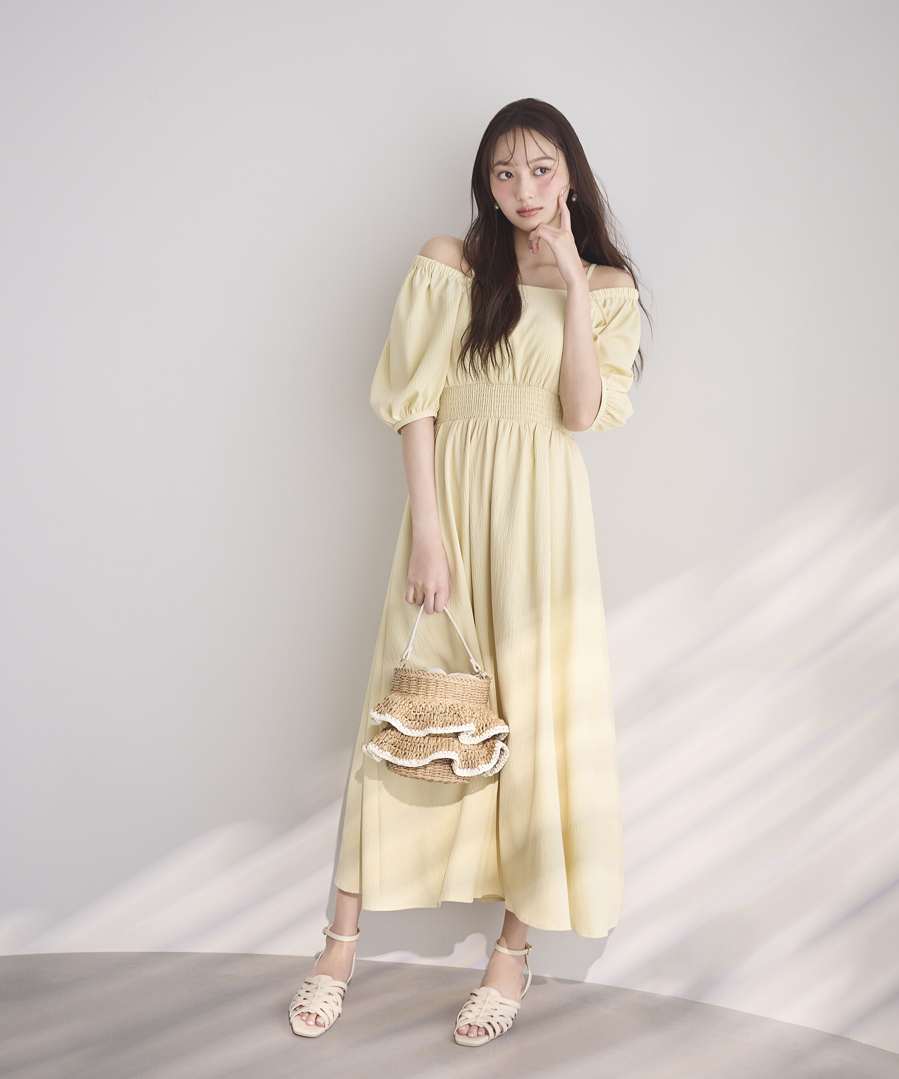 PROPORTION BODY DRESSING「2wayパフスリーブワンピース 26SS」|ワンピース|