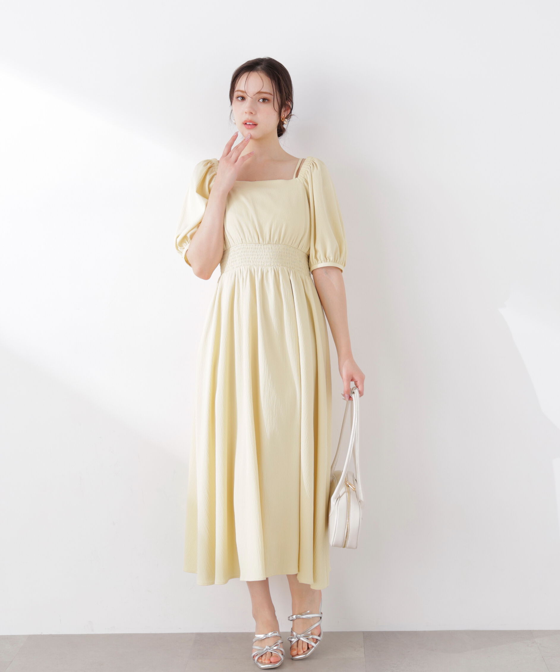 PROPORTION BODY DRESSING「2wayパフスリーブワンピース 26SS」|ワンピース|